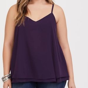 Torrid Plum Chiffon Cami